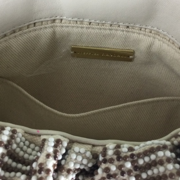 NWOT Loeffler Randall Mini Analeigh Plaid Beaded Twisted Chain Clutch - Picture 11 of 14